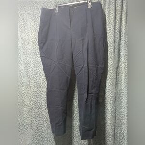 Lands' End 20W Navy Dress Pants Wide Leg Career NWT 29x40